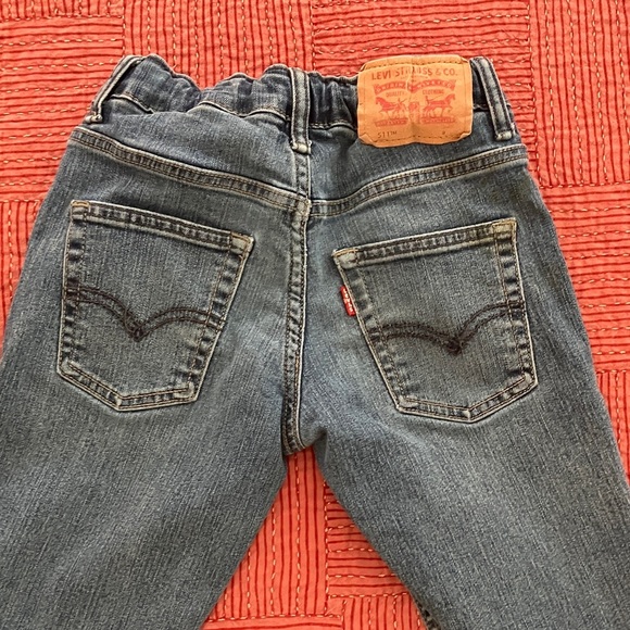 Levi's Kids size 8 years  Blue 511 Jeans with cloth covered elasticized waist - Picture 4 of 16